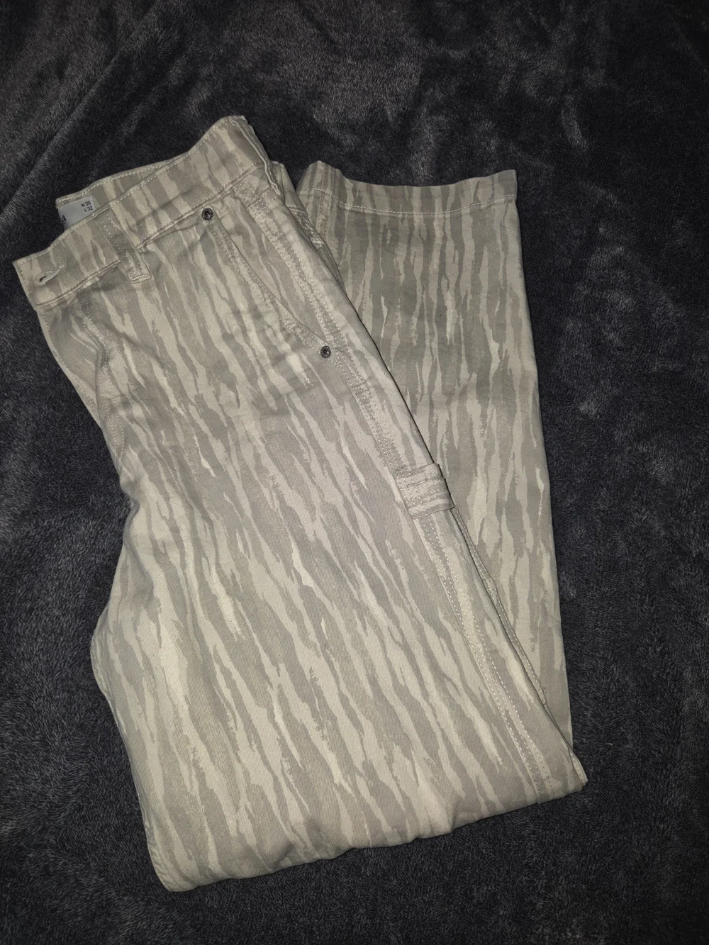 Hollister Men's Beige & Light Taupe Patterned Chinos